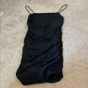 Sparkly black formal dance dress